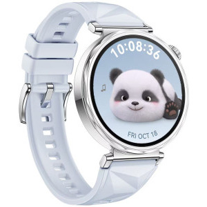 Huawei Watch GT 5, 41mm Tarnish Stainless Steel, curea Blue Fluoroelastomer