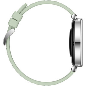 Huawei Watch GT 4, 41mm Stainless Steel, curea Green Fluoroelastomer