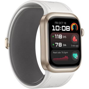 Huawei Watch D2, Gold aluminum, curea White Composite Leather