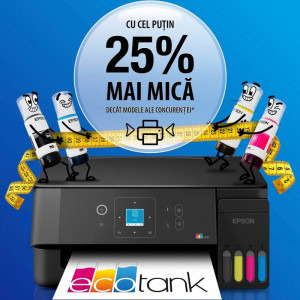 Epson EcoTank L3360, InkJet CISS, Color, Format A4, Wi-Fi