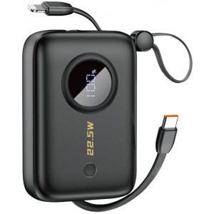 Dudao K14, 10.000 mAh 22.5W, 1x USB, 2x USB-C, 1x Lightning, Black