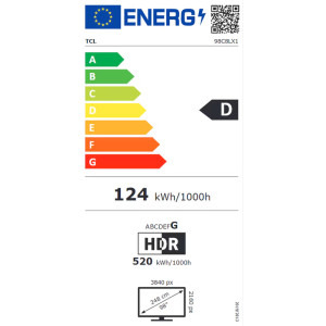 TCL Smart TV SQD-MiniLed 98C8L Seria C8L 248cm 4K UHD HDR