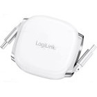 Cablu de date / adaptor Logilink CU0501 USB-C Male la USB-C Male, 60 W, Retractabil, 1 m, White
