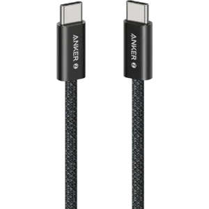 Anker A8060H12, USB-C Male la USB-C Male, 240 W, 1.8 m, Black