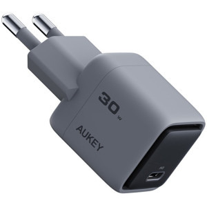 Aukey PA-C1, 1x USB-C, Quick Charge 30 W, Grey