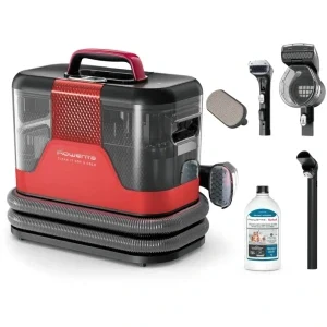 Rowenta Clean It Hot & Cold IN7020F0, cu spalare, 1150W, 1.5L, Rosu/Gri