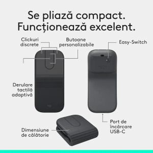 Logitech Mobi Fold Wireless Graphite