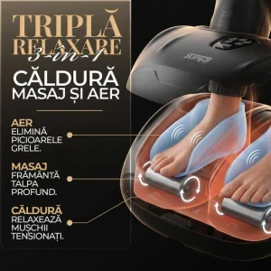 iHunt Aparat de masaj pentru picioare FootRelax AirHeat, Reflexoterapie, Incalzire