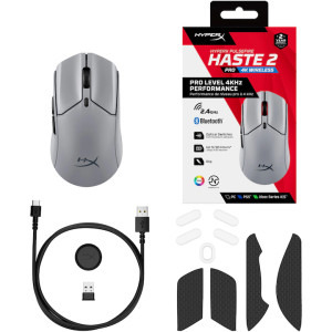 HyperX Pulsefire Haste 2 Pro 4K RGB Grey