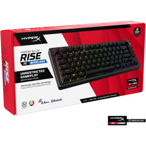 HyperX Alloy Rise 75 RGB Black HiperX Red Linear Switch Mecanica