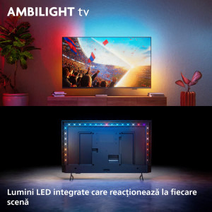 Philips Smart TV 65PUS8001/12 Seria PUS8001/12 164cm 4K UHD HDR Ambilight pe 3 laturi