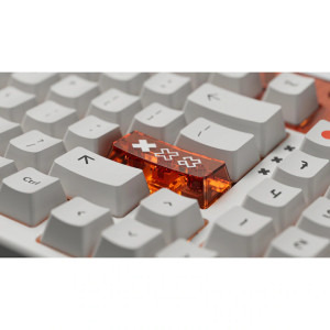 QwertyKey 100 Apex RGB White Liniar Prelubrifiat V2 Switch Mecanica