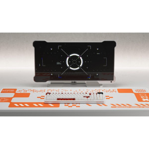 QwertyKey 100 Apex RGB White Tactil Prelubrifiat V2 Switch Mecanica