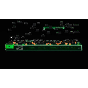 QwertyKey 100 Matrix RGB Black Tactil Prelubrifiat V2 Switch Mecanica