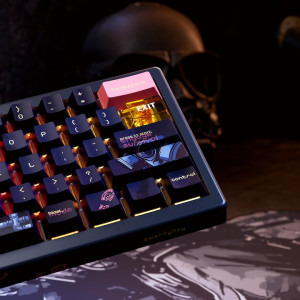 QwertyKey 61 Pro Fallout RGB Black Tactil Prelubrifiat V2 Switch Mecanica