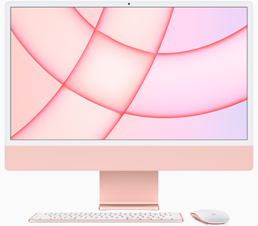 All-In-One PC Apple iMac 24 inch 4.5K Retina, Procesor Apple M1, 8GB RAM, 256GB SSD, 7 core GPU, Mac OS Big Sur, INT keyboard, Pink