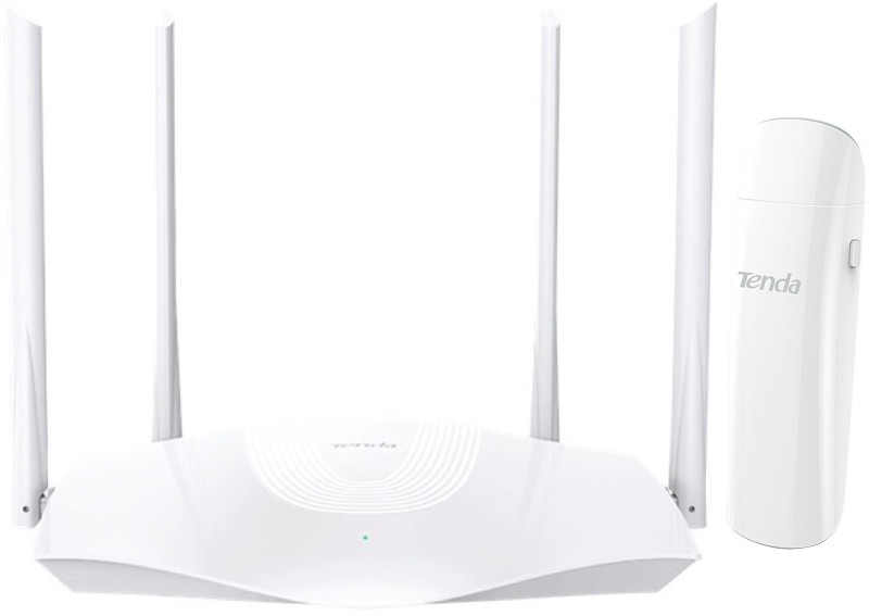 Router wireless Tenda Gigabit TX3 Dual-Band WiFi 6 + Adaptor Wireless U12
