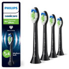 Philips Sonicare Rezerve periuta de dinti electrica Optimal White HX6064/88 Negru, 4 buc