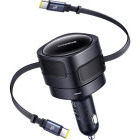 Incarcator auto Baseus C00035507121-01, 2x USB-C, 60 W, Black