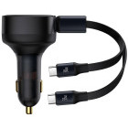 Incarcator auto Baseus C00035500111-00, 2x USB-C, 33 W, Black