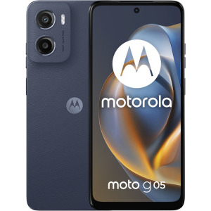 Smartphone Motorola Moto g05, 128GB, 4GB RAM, Dual SIM, 4G, Denim Blue