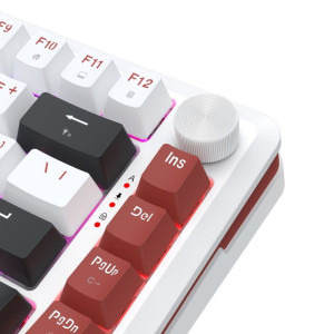 Redragon Stormhunter Alba RGB Switch-uri Magnetice Redragon Roz Mecanica