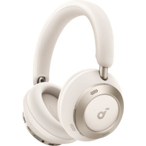 Casti Anker Over-Ear, Soundcore Space One Pro, Adaptive Active Noise Cancelling, Hi-Res, Multipoint, autonomie 60h, White