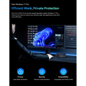 Mini PC Blackview MP60, Procesor Intel N150 3.6GHz Twin Lake, 16GB