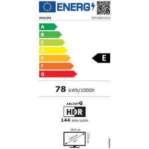 Philips Smart TV 65PUS8010/12 Seria PUS8010/12 164cm 4K UHD HDR Ambilight pe 3 laturi