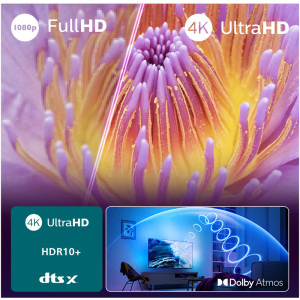 Philips Smart TV 50PUS8010/12 Seria PUS8010/12 126cm 4K UHD HDR Ambilight pe 3 laturi
