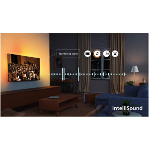 Philips Smart TV 65PUS9010/12 Seria PUS9010/12 164cm gri 4K UHD HDR Ambilight pe 3 laturi
