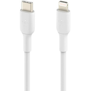 Belkin BoostCharge USB-C Male la Lightning Male, 1m, White
