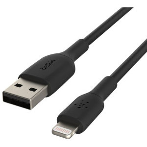 Belkin BoostCharge USB Male la Lightning Male 1m, Black