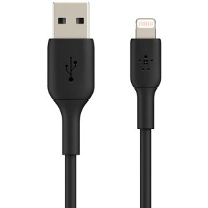 Belkin BoostCharge USB Male la Lightning Male 1m, Black