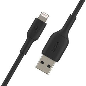 Belkin BoostCharge USB Male la Lightning Male 1m, Black