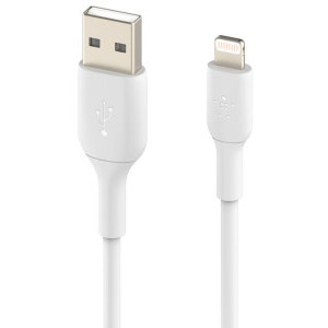 Belkin BoostCharge USB Male la Lightning Male 1m, White