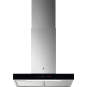 Hota Electrolux decorativa LFT826X, Putere de absorbtie 730 m3/h, 4 trepte, ExtractionTech Pro, Hob2Hood, Breeze, 60 cm, Clasa A, Inox/Negru
