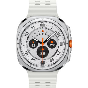 Samsung Galaxy Watch Ultra (2025), LTE, 47 mm, White, Wi-Fi, Bluetooth, GPS, NFC, Rezistent la apa