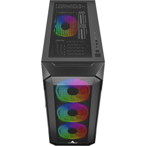 Gaming BALAUR Legendar Pro Game Ready, AMD Ryzen 5 9600X 3.9GHz, 32GB DDR5, 2TB SSD, RTX 5060 8GB GDDR7, Iluminare RGB, Windows 11 Home