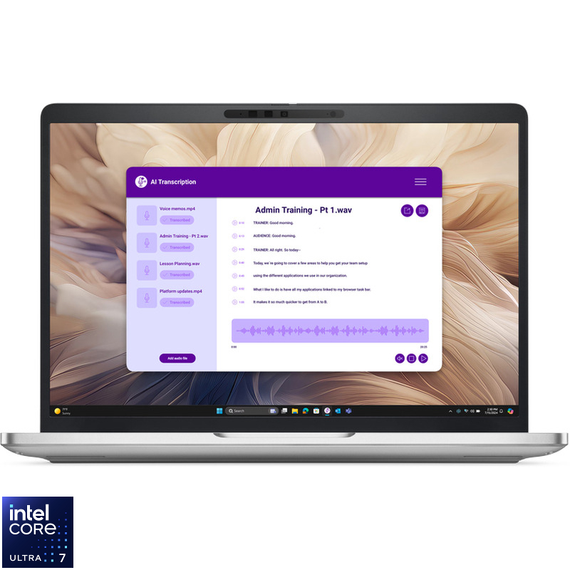 Laptop DELL 13.3'' Pro 13 Plus PB13250, FHD+, Procesor Intel® Core™ Ultra 7 268V (12M Cache, up to 5.00 GHz), 32GB LPDDR5X, 512GB SSD, Intel Arc 140V, Win 11 Pro, 3Yr ProSupport