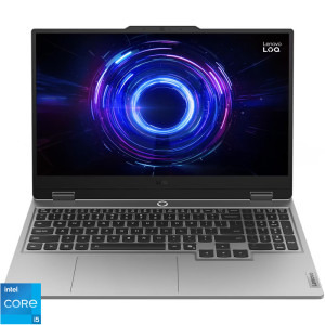 Laptop Lenovo Gaming 15.6 LOQ 15IRX10, FHD IPS 144Hz, Procesor Intel® Core™ i5-13450HX  (20M Cache, up to 4.60 GHz), 16GB DDR5, 1TB SSD, GeForce RTX 5050 8GB, No OS, Luna Grey