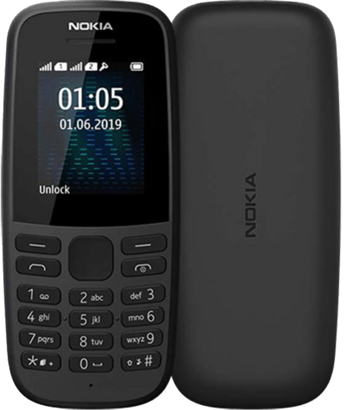 Telefon mobil Nokia 105 Dual SIM (2019) Black