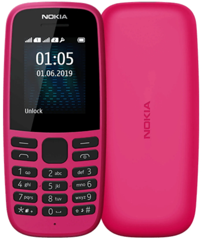 Telefon mobil Nokia 105 Dual SIM (2019) Pink
