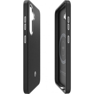 Samsung Capac protectie spate Magnet Aramid Black/Silver pentru Galaxy S25 Plus (S936)