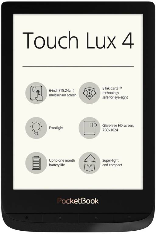 E-book Reader PocketBook Basic Lux 4 Ink Black