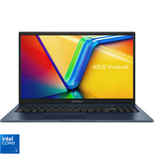 Laptop ASUS 15.6 Vivobook 15 X1504VA, FHD, Procesor Intel® Core™ 5 120U (12M Cache, up to 5.00 GHz), 16GB DDR4, 512GB SSD, Intel Graphics, No OS, Quiet Blue