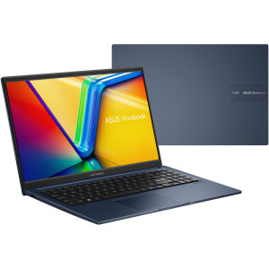 ASUS 15.6'' Vivobook 15 X1504VA, FHD, Procesor Intel® Core™ 5 120U (12M Cache, up to 5.00 GHz), 8GB DDR5, 512GB SSD, Intel Graphics, No OS, Quiet Blue