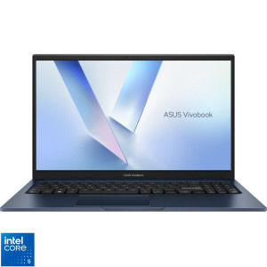 ASUS 15.6'' Vivobook 15 X1504VA, FHD, Procesor Intel® Core™ 5 120U (12M Cache, up to 5.00 GHz), 16GB DDR5, 512GB SSD, Intel Graphics, No OS, Quiet Blue
