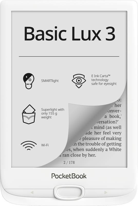 E-book Reader PocketBook Basic Lux 3 White