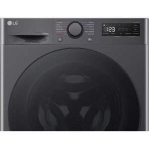 LG F4DR510S2M, Spalare 10 kg, Uscare 6 kg, 1400 RPM, Clasa B, Direct Drive, TurboWash, Negru
